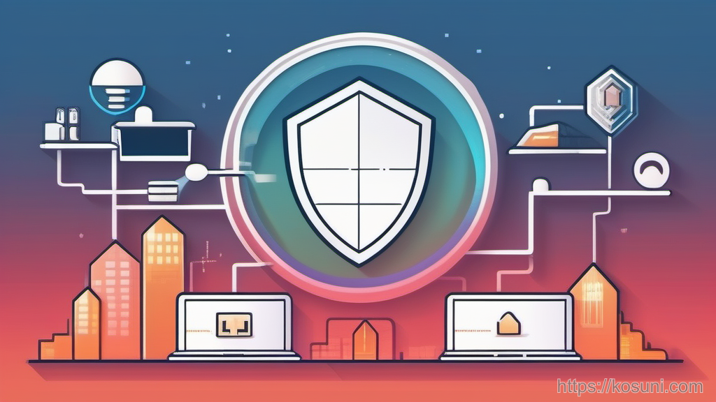 Shield between Wi-Fi and VPN icons for access checks