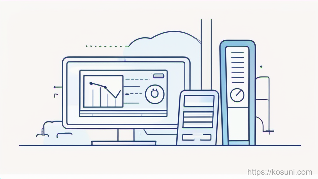 Phone battery and cloud sync check illustration