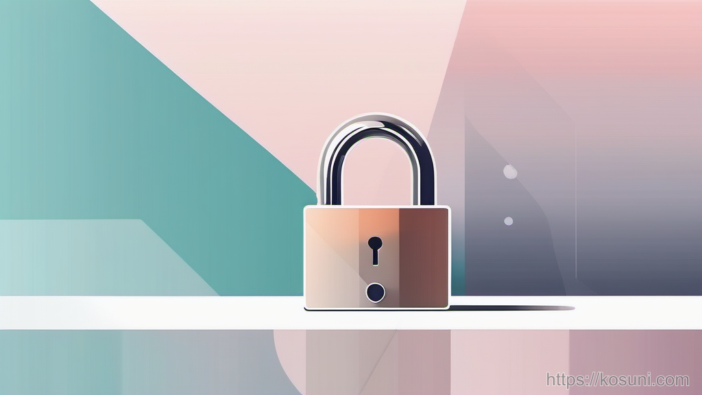 Padlock on a translucent permission toggle switch