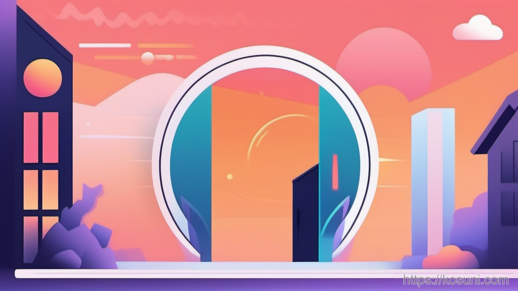 Key and lock with broken refresh loop metaphor