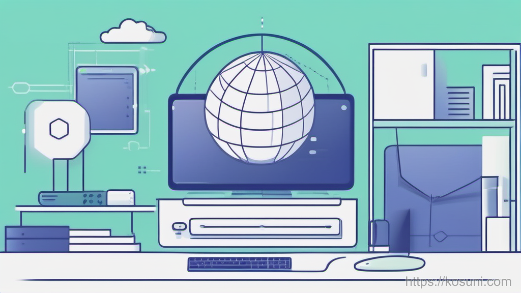 Shield blocking a web connection to a globe