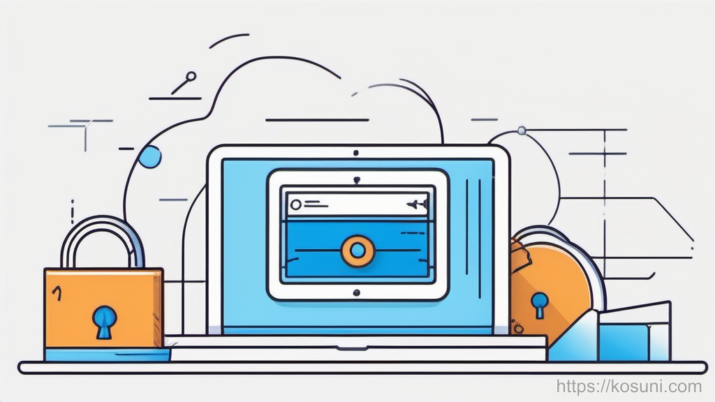 Padlock and warning symbol indicating suspicious login alert