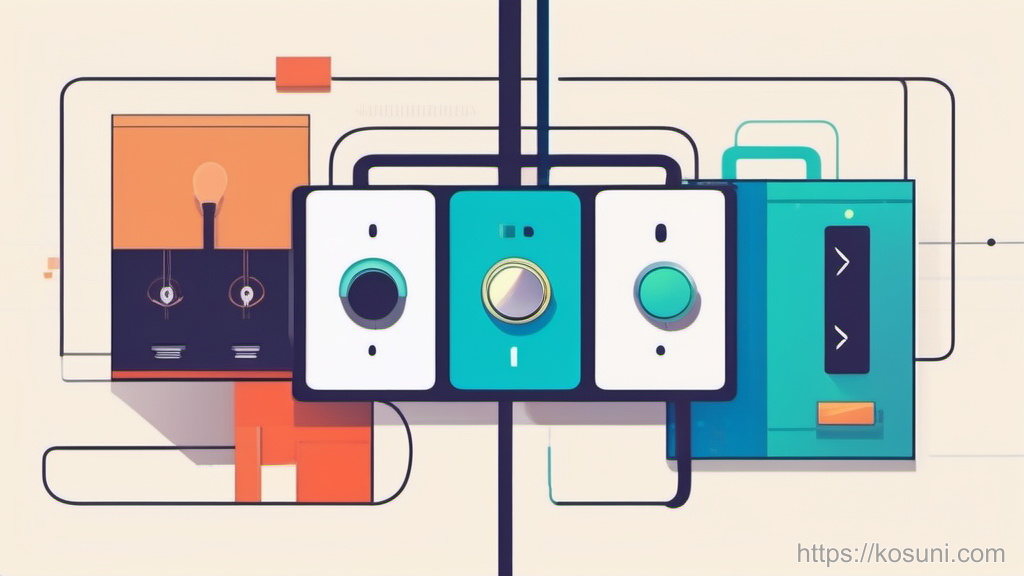 Toggle switches and broken link chain for extensions