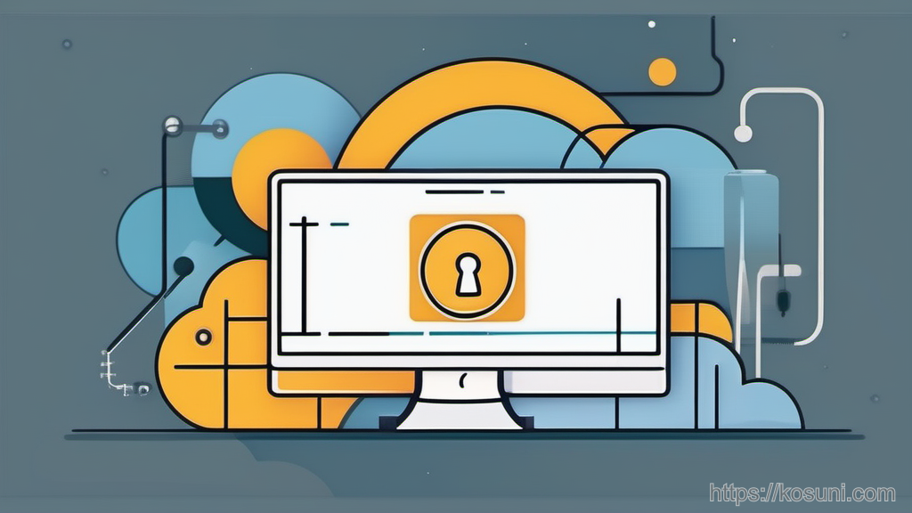 DNS and lock icons with a toggle switch