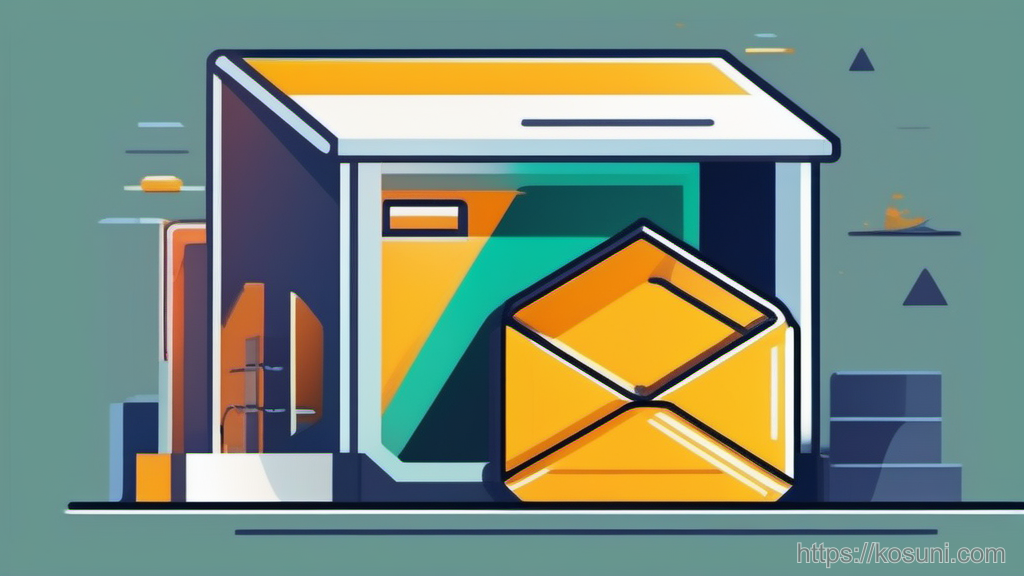 Two-compartment mail tray with a warning shield