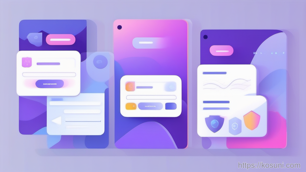 App and web sign-in tiles connected by arrows