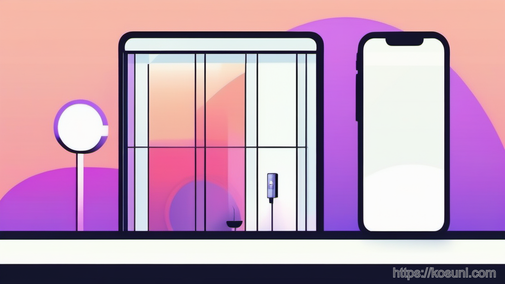 Phone with private mode mask overlay and lock icon