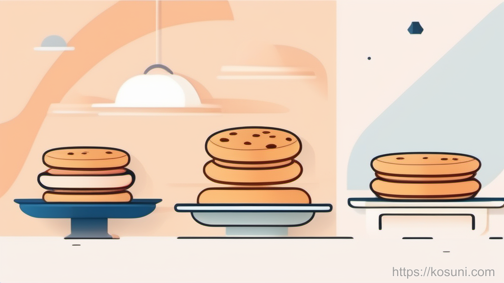 Balance scale comparing cookie rules across browsers