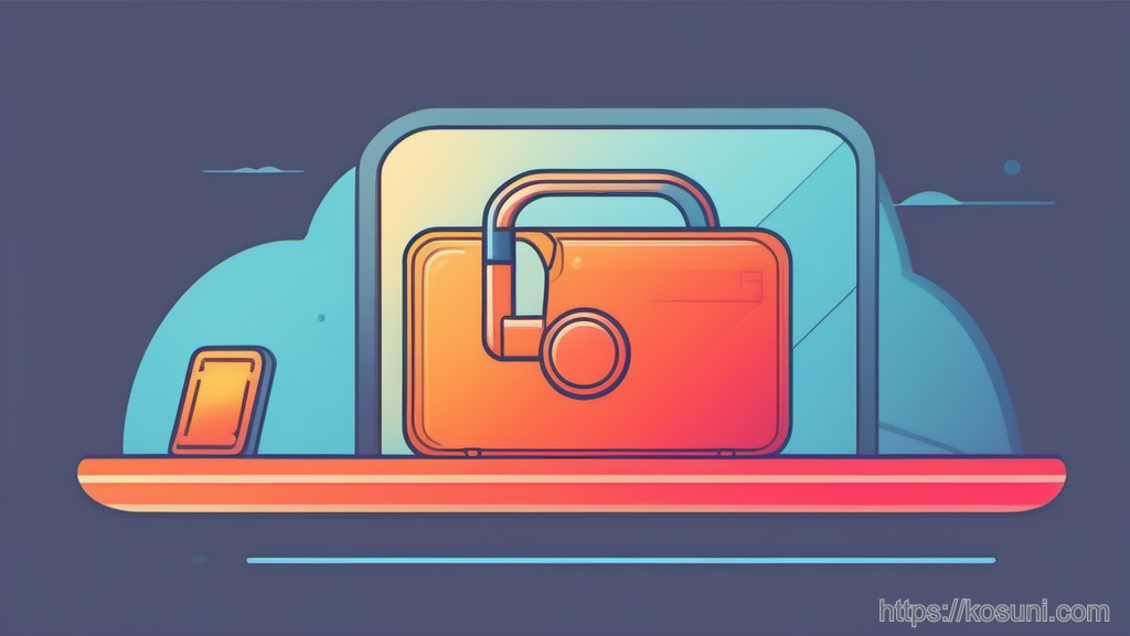 Broken link between padlock and loading spinner icon
