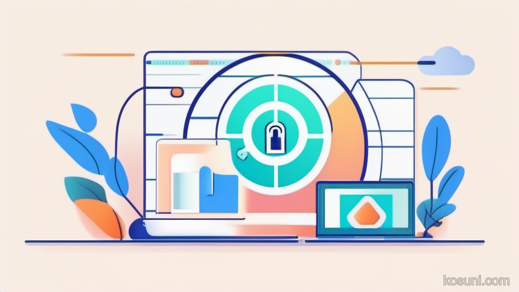 Login screen loop with padlock and refresh arrow