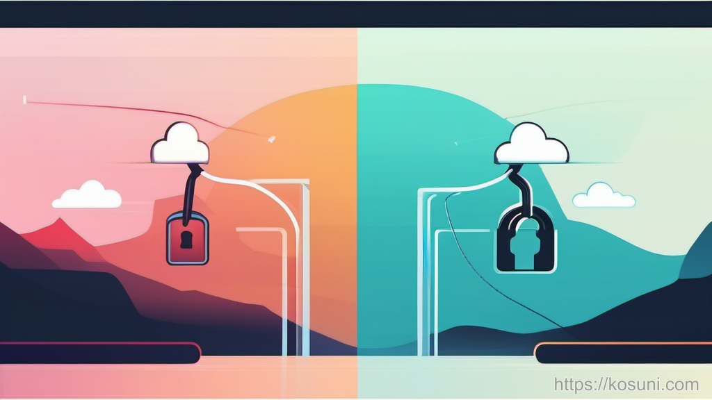 Split padlock over network cable symbolizing broken secure connection