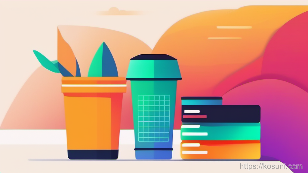 Phone silhouette with storage bars and a bin