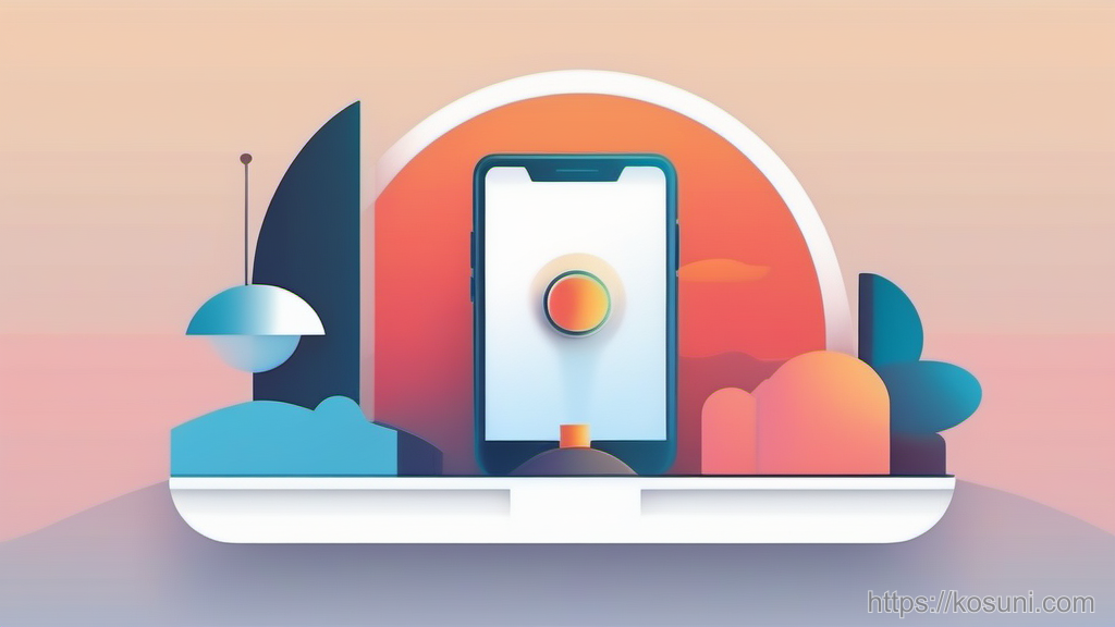 Phone privacy toggle and shield concept illustration