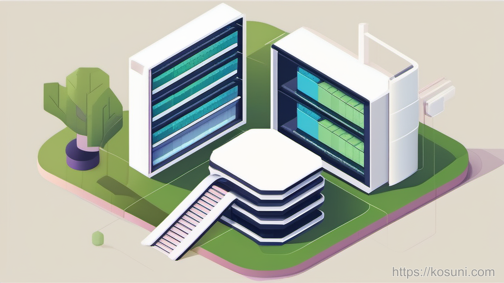 Layered system tiles highlighting database versus app layers