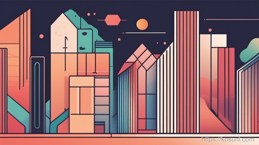 Scroll cue with stacked blocks showing content progression