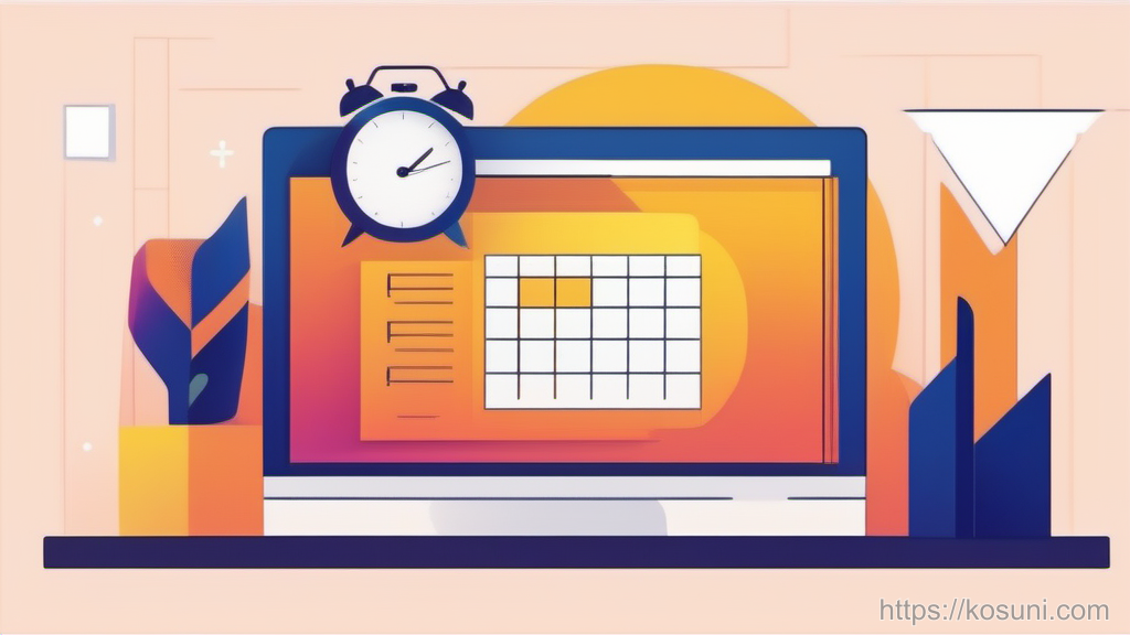Minimal checklist card with clock icon for daily plan