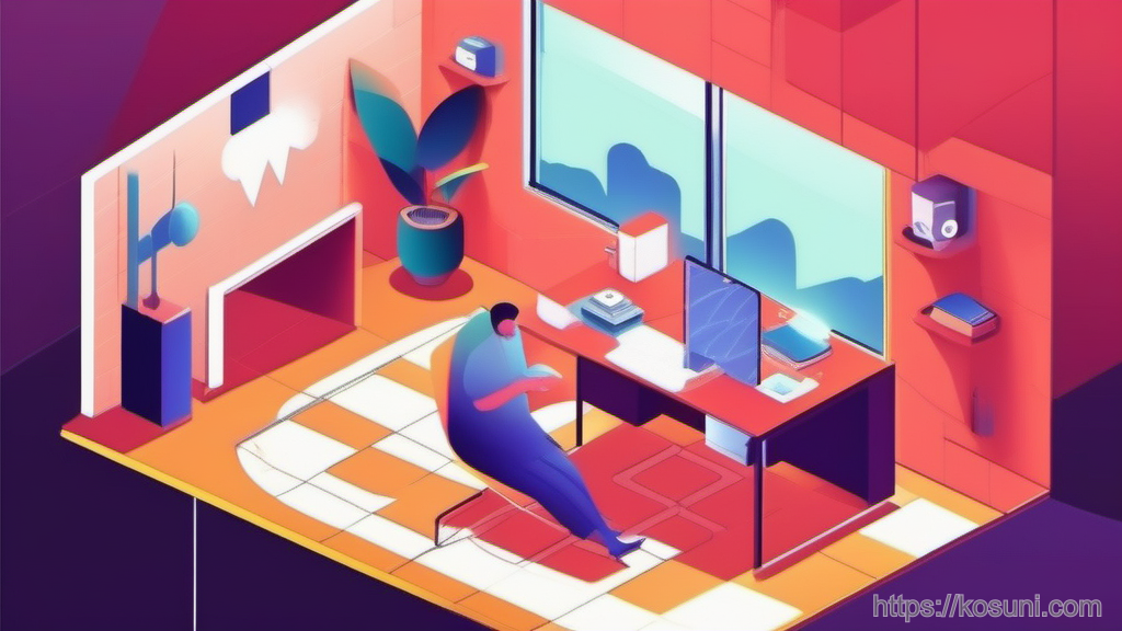 Lightning bolt over modular tiles representing fast bundling