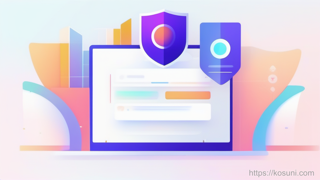 Shield with lock and notification icons for privacy settings