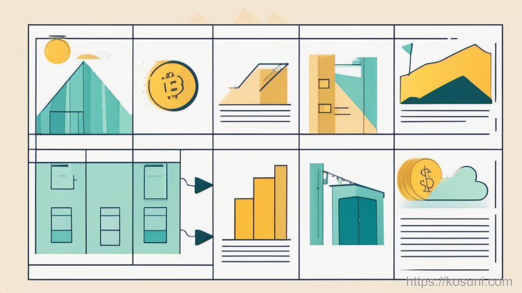 Two-bucket diagram for upfront costs and monthly costs