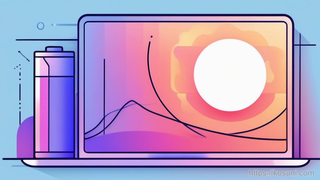 Battery with pulse line and moon for background cost