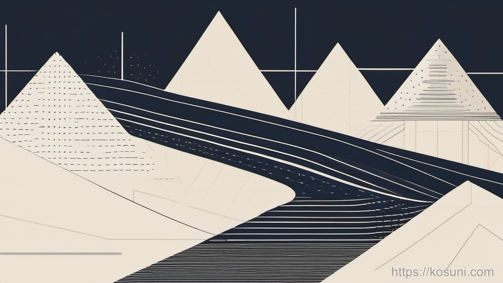 Dotted lines splitting into two email thread paths