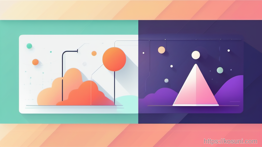 Funnel guiding dots toward a target cue