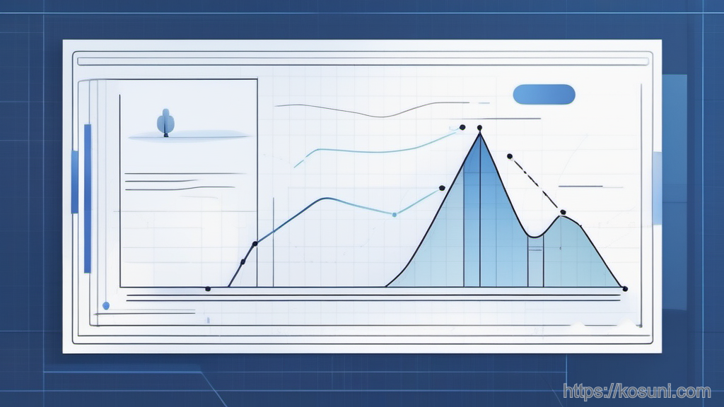 Break-even chart with curves meeting near a coin stack