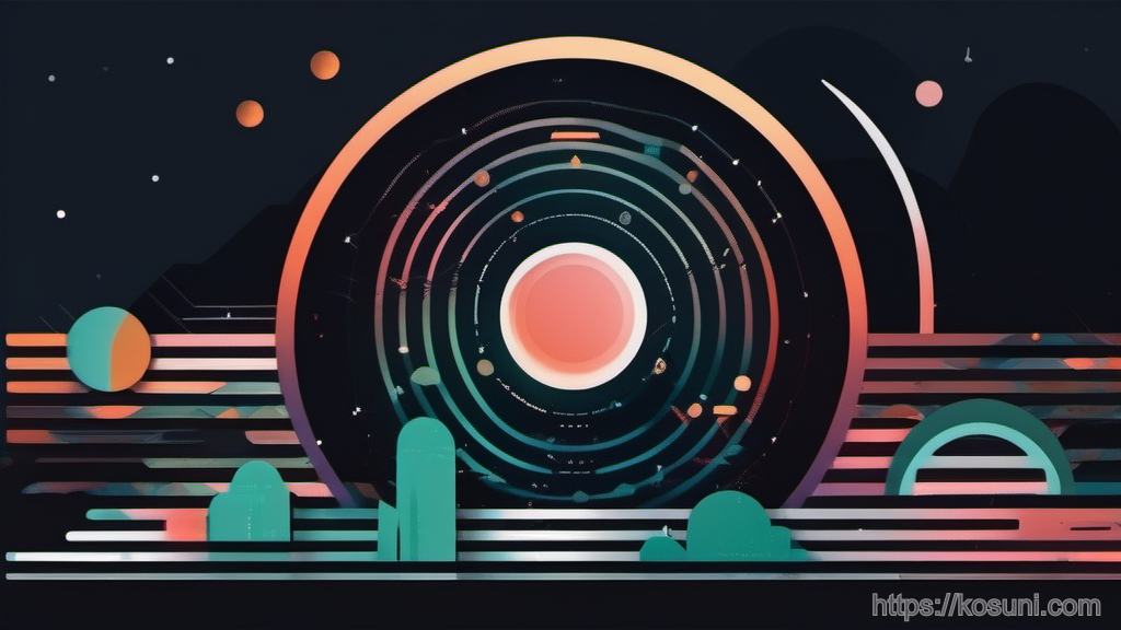 Abstract fingerprint with small device signal icons around it