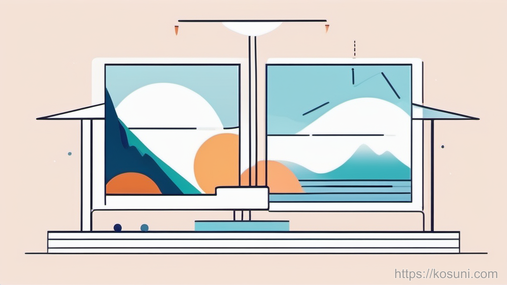 Minimal balance scale representing comparing analytics options