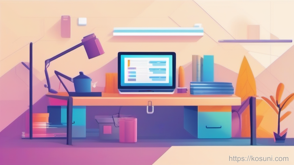 Toolbox with index cards and a key for organization