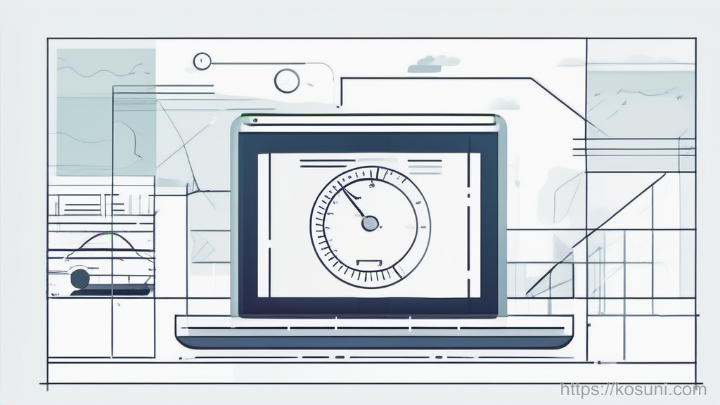 Clipboard and gauge illustrating report versus score difference