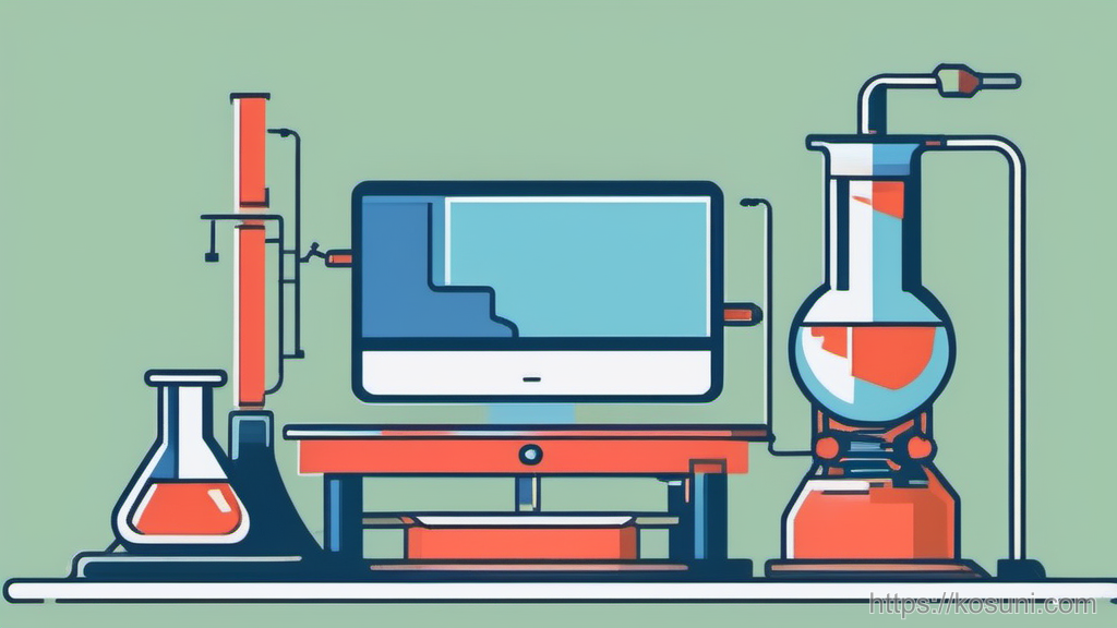 Beaker and gear icon representing a tiny trial