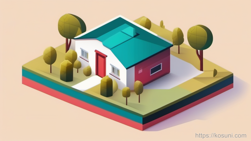 House split into equity and loan portions illustration