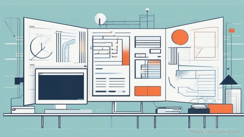 Abstract cards representing common DNS record types