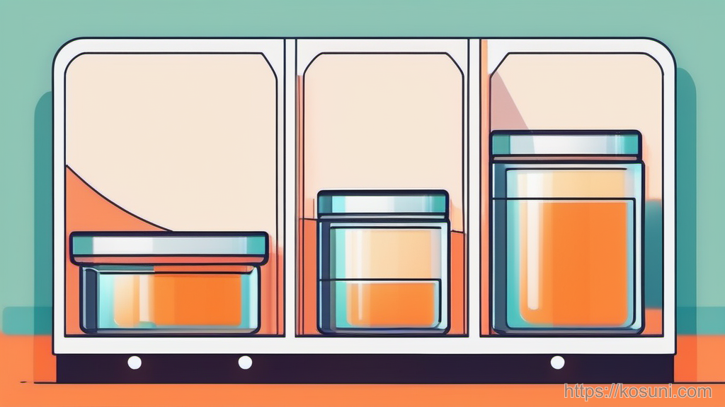 Three containers showing cache, cookies, and site data