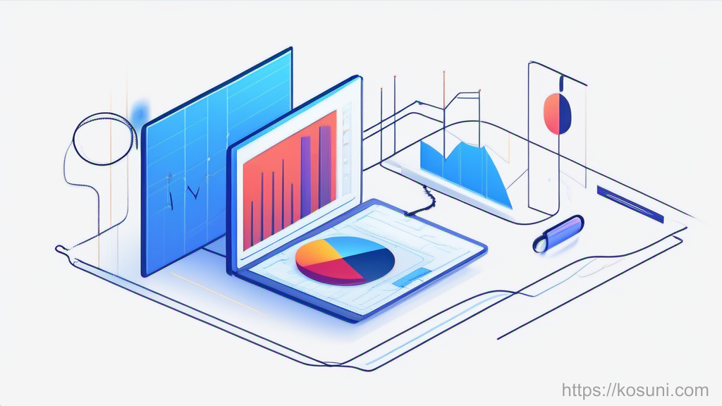 Stethoscope and downward arrow graph for SEO diagnosis