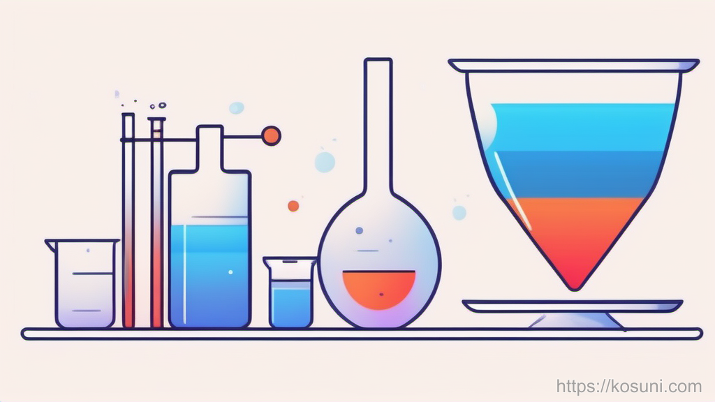 Beaker and dial representing a one-change weekly habit test