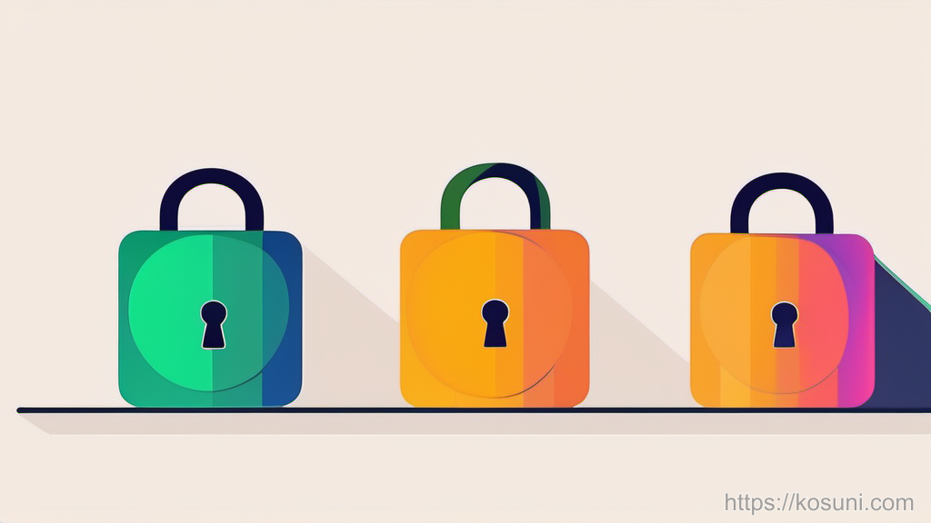 Balanced scale comparing two password options