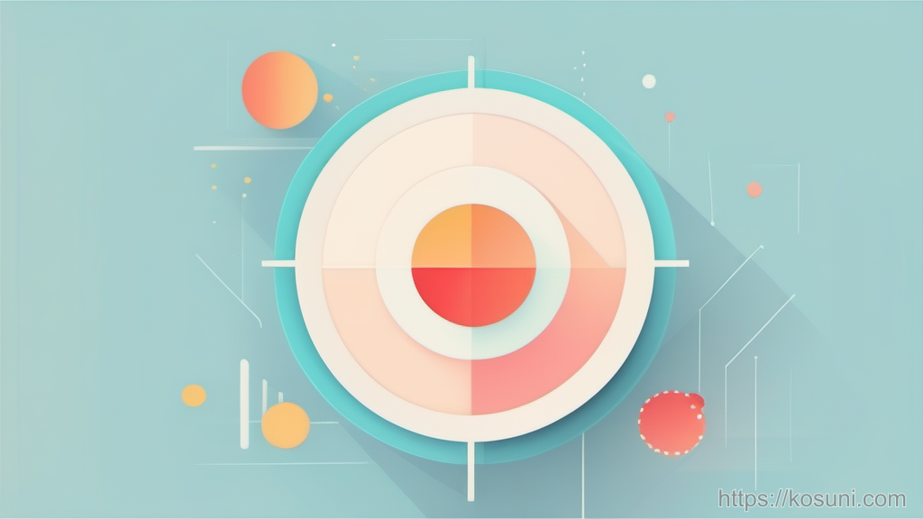 Loop arrow and status dot representing feedback and system status