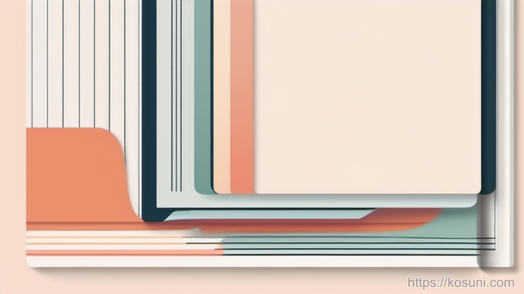 Stacked cards showing visual hierarchy and grouping