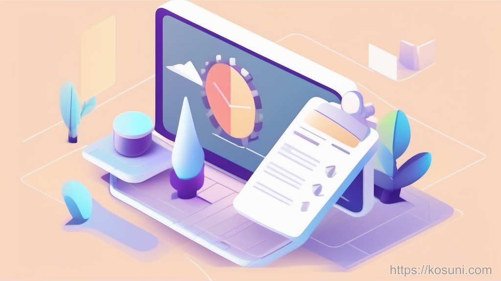 Checklist clipboard with warning and settings icons