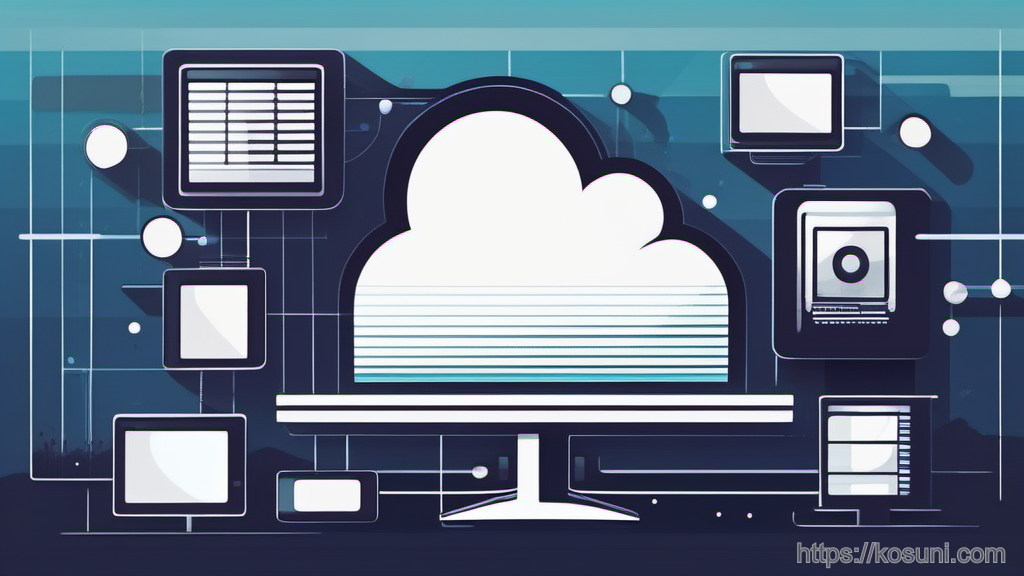 Abstract tiles representing different web hosting categories