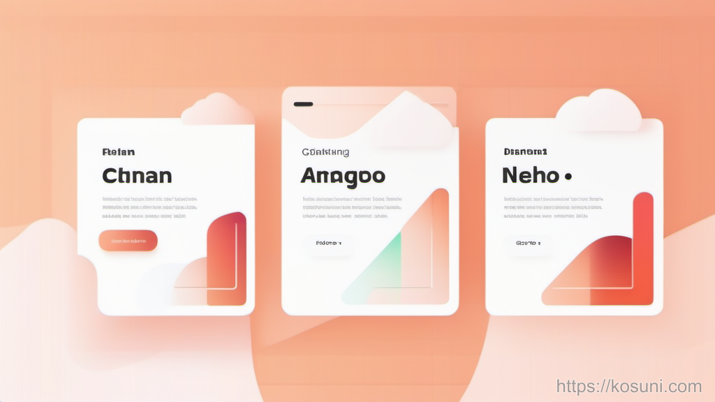 Four scenario cards connected by a simple flow