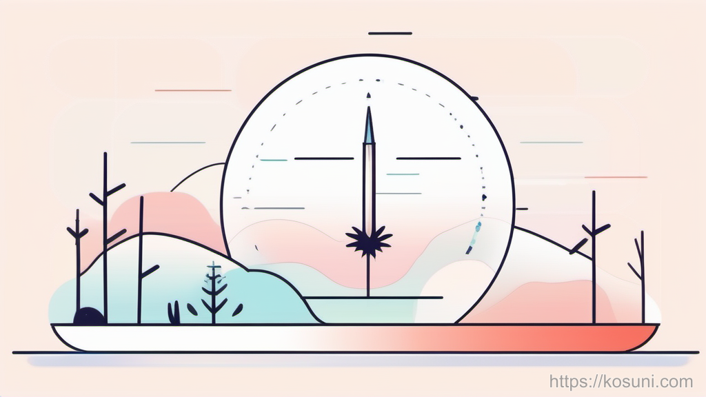 Compass pointing to a single focus point