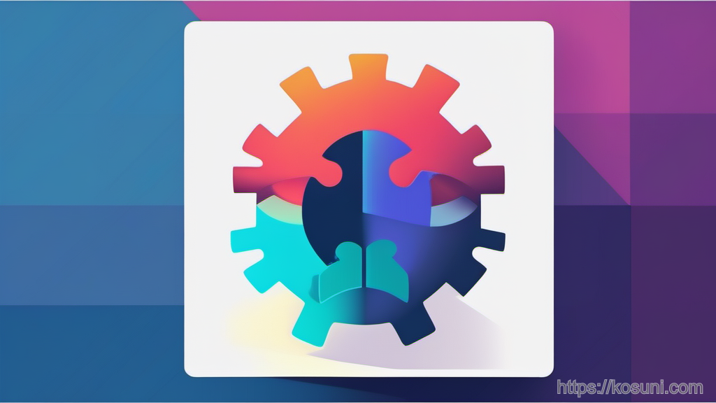 Puzzle piece and gear symbolizing browser extensions load