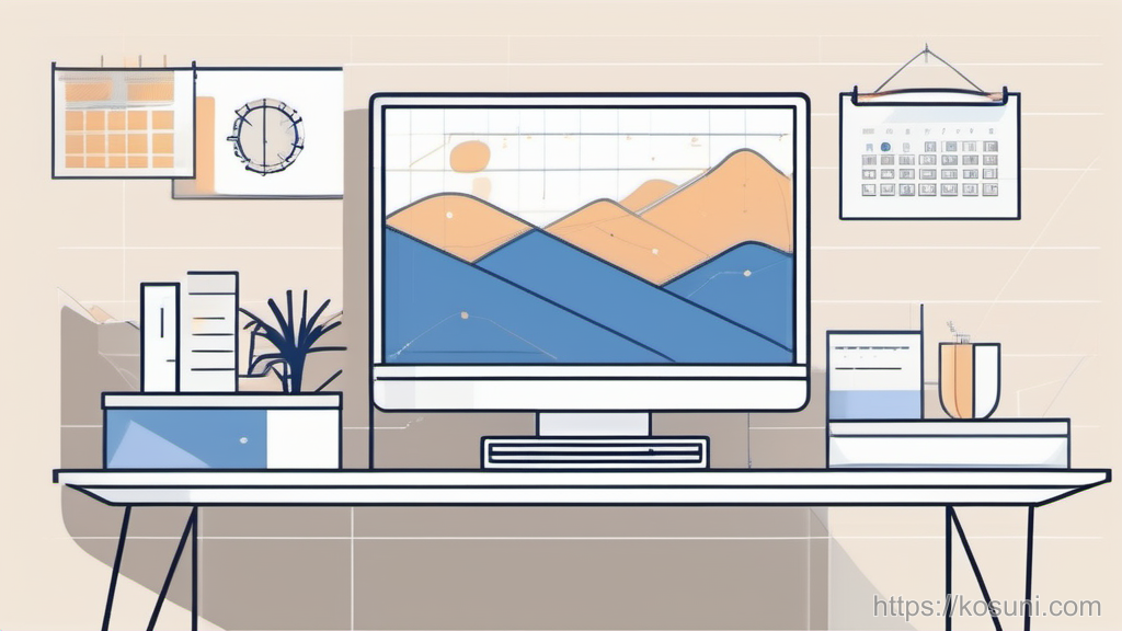 Calendar page linked to an RSVP envelope diagram