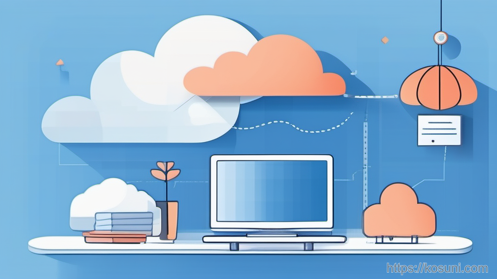 Keyring above a cloud tray symbolizing access choices