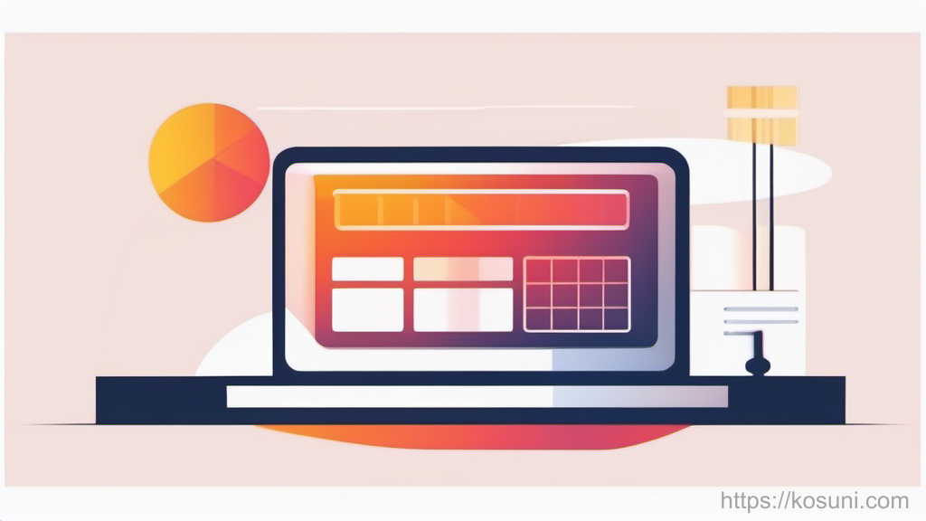Abstract budget table grid icon on a minimal background