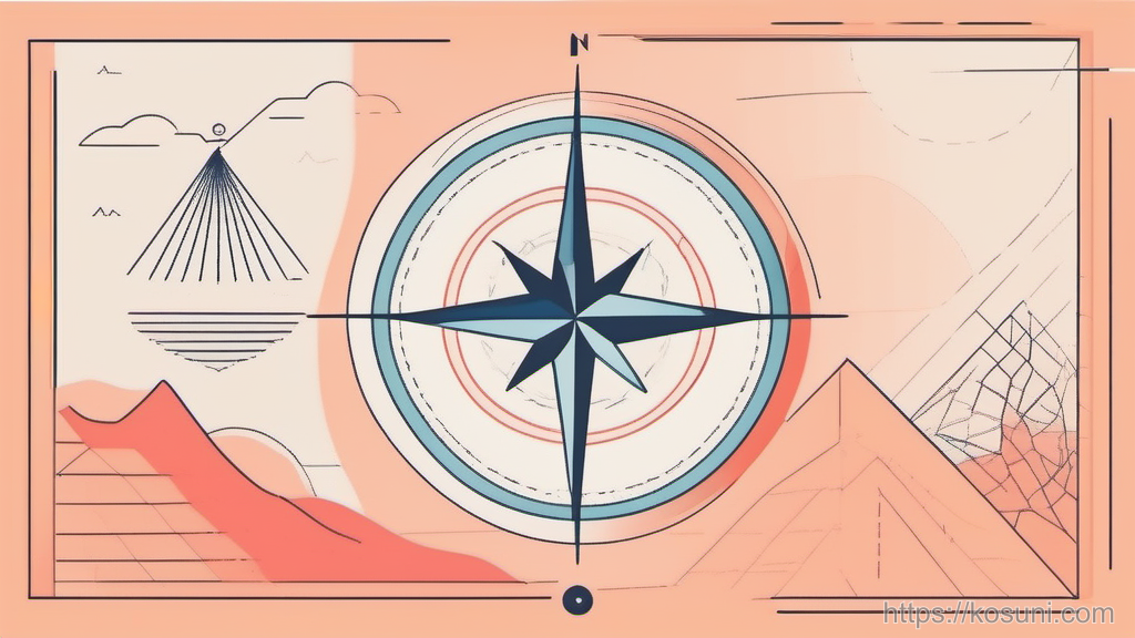 Compass and link chain metaphor for checking SEO signals