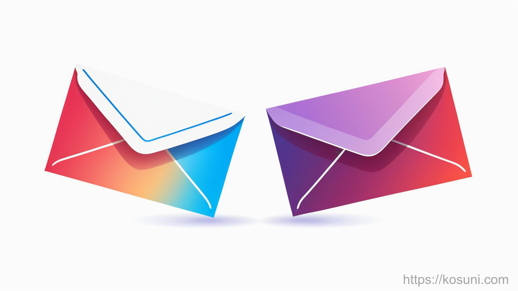 Two envelopes representing API request and response flow